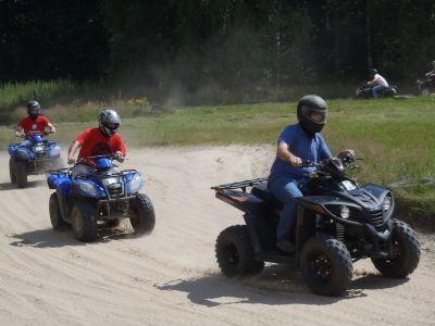 Pistenrennen mit dem Quad