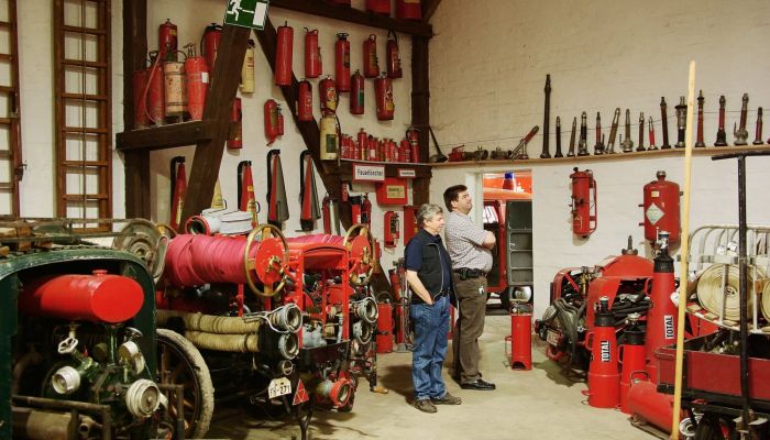 Löschgeräte im Feuerwehrmuseum